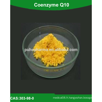 Approvisionnement Coenzyme Q10 à haute pureté (poudre de coenzyme q10, coenzyme de matière première q10